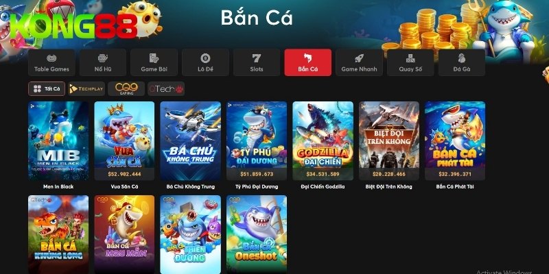 Tổng quan về kho game bắn cá KUBET cuốn hút