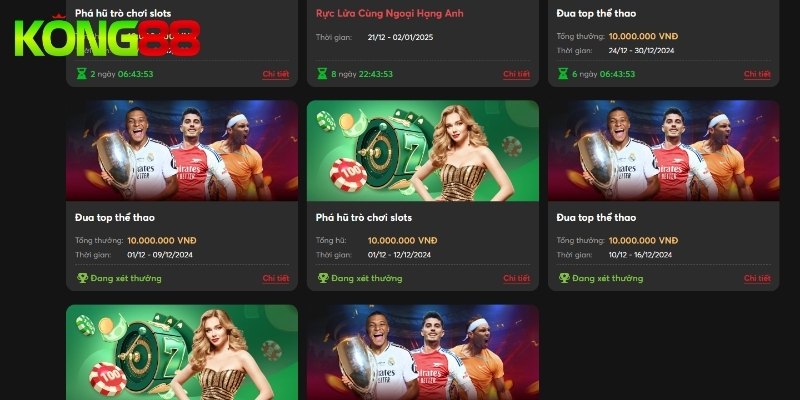 Thông tin chi tiết về sự kiện đua top KUBET