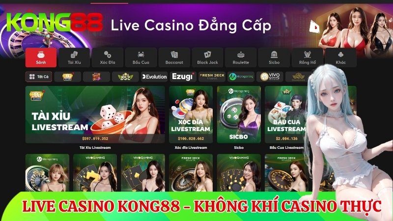 Giới thiệu Live Casino KUBET